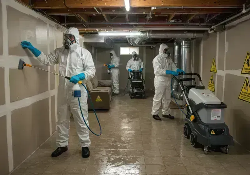 Basement Moisture Removal and Structural Drying process in Logan Square, IL